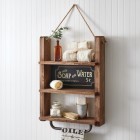 Rustic Wooden Bathroom Wall Shelves - Ready to Ship